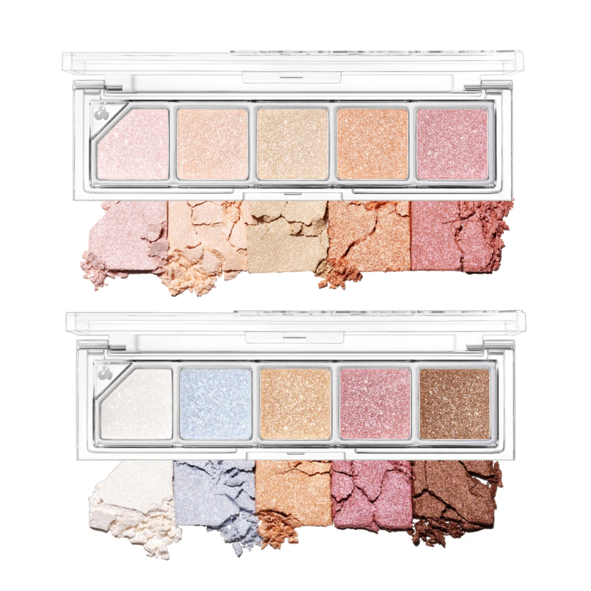 Phấn Bắt Sáng Unleashia Mood Shower Face Palette - NO.100 Ballerina Shower