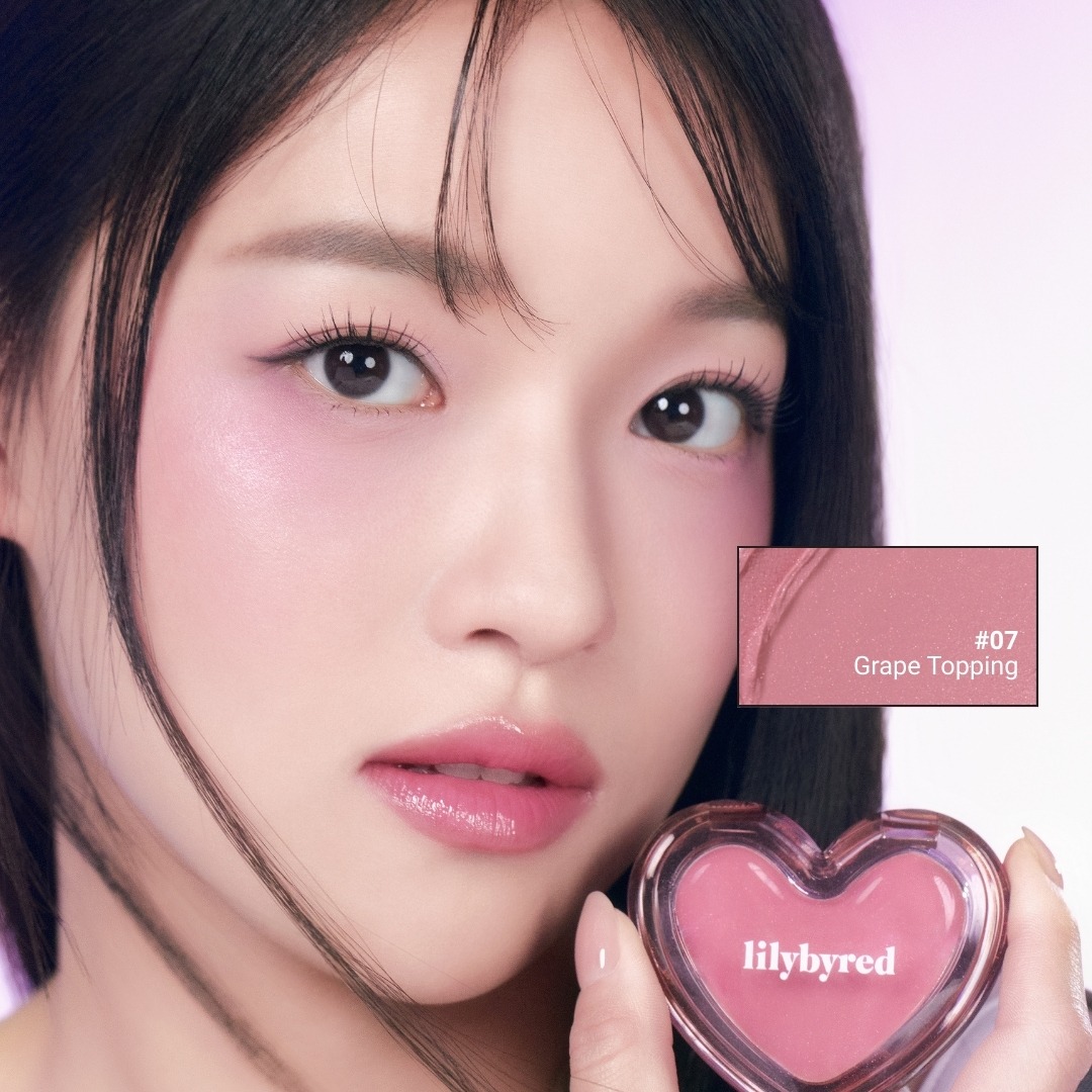Phấn Má Lilybyred Luv Beam Sherbet Cheek Dạng Kem Xốp #07 Grape Topping