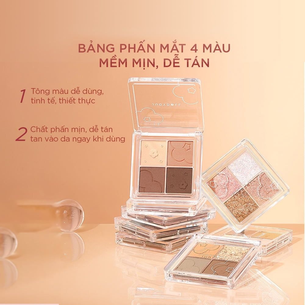 Phấn Mắt Judydoll 4 Color Eyeshadow 4 Ô - 31 Sweet Tea