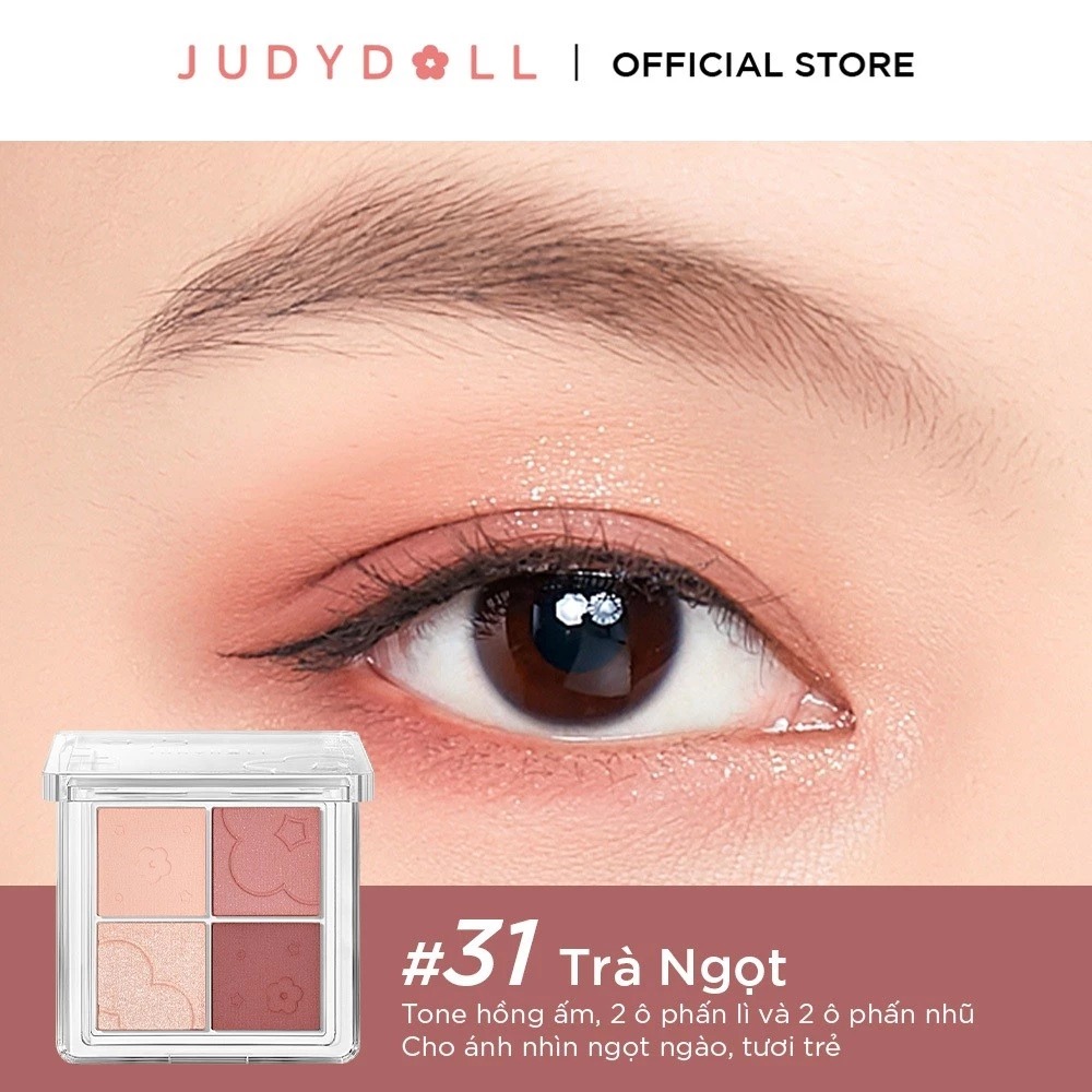 Phấn Mắt Judydoll 4 Color Eyeshadow 4 Ô - 31 Sweet Tea
