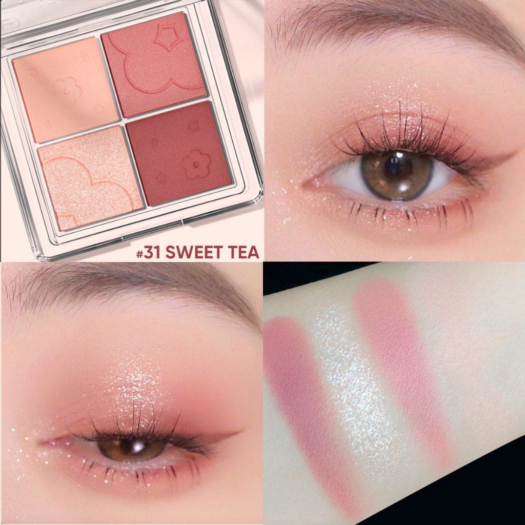 Phấn Mắt Judydoll 4 Color Eyeshadow 4 Ô - 31 Sweet Tea