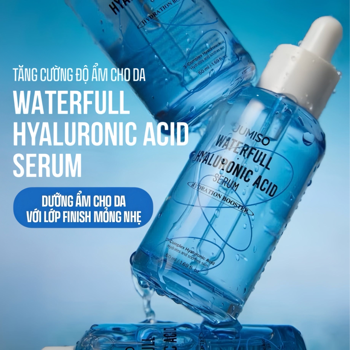 Serum Jumiso Dưỡng Ẩm Da Waterfull Hyaluronic Acid 50ml