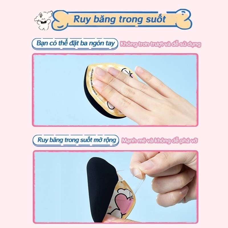 Set Bông Mút Amortals Porder Puff Suit Extra Box Hình Puppy (2 Bông Phấn Size XL + 1 Hộp Bảo Quản)