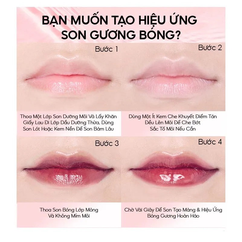 Son Bóng Colorkey Airy Lip Gloss Mirror Series R738