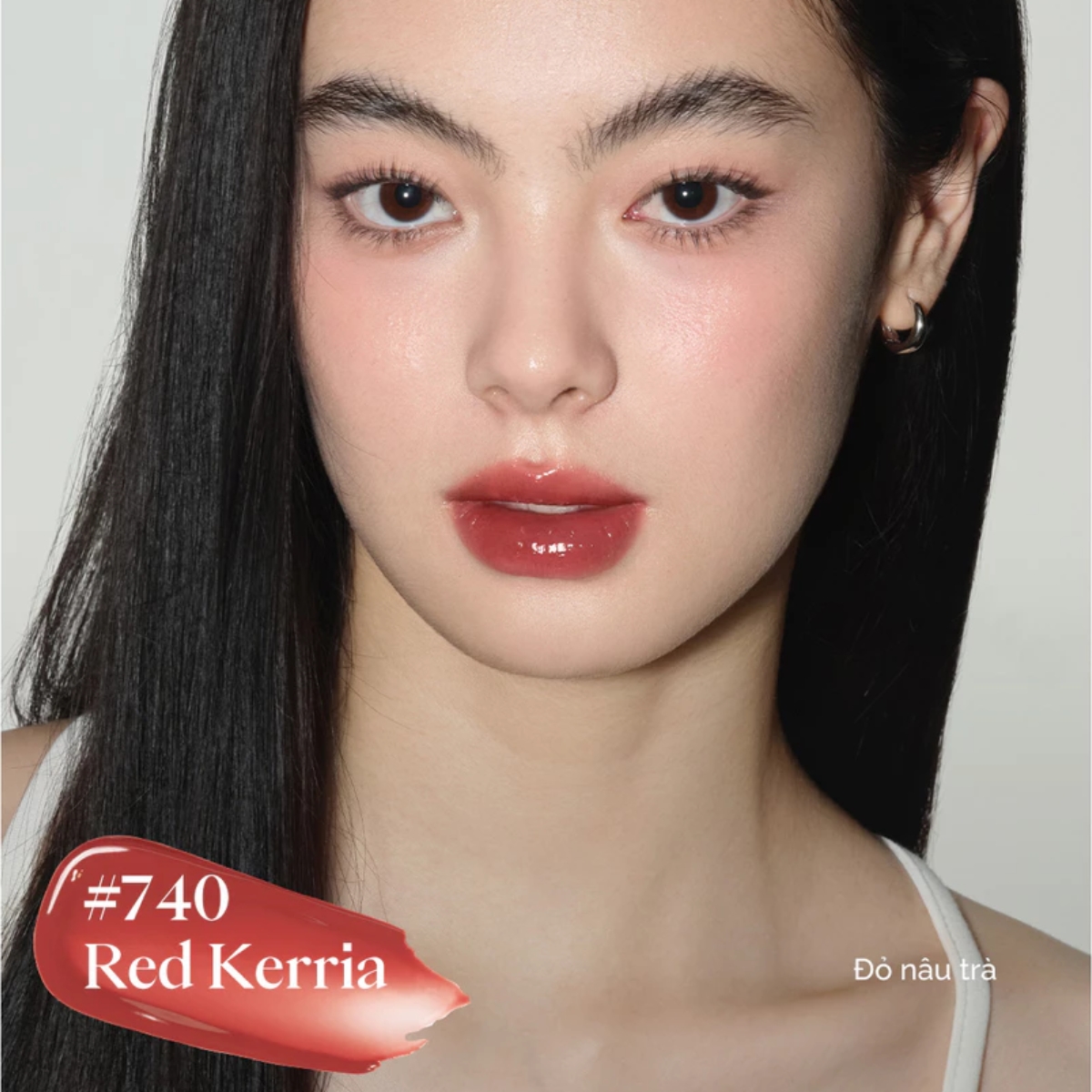 Son bóng Joocyee Essence Mirror Watery Gloss #740 Red Kerria