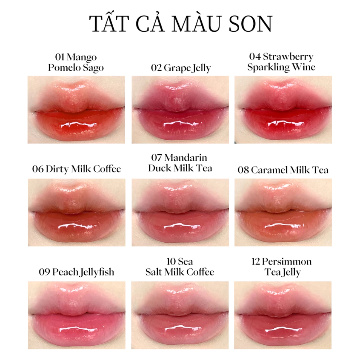 Son Bóng Joocyee Spiral Shell Glazed Lip Gloss #09 Peach Jellyfish