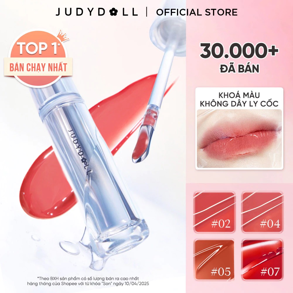 Son Bóng Judydoll Watery Lip Gloss - 11 Hồng Việt Quất