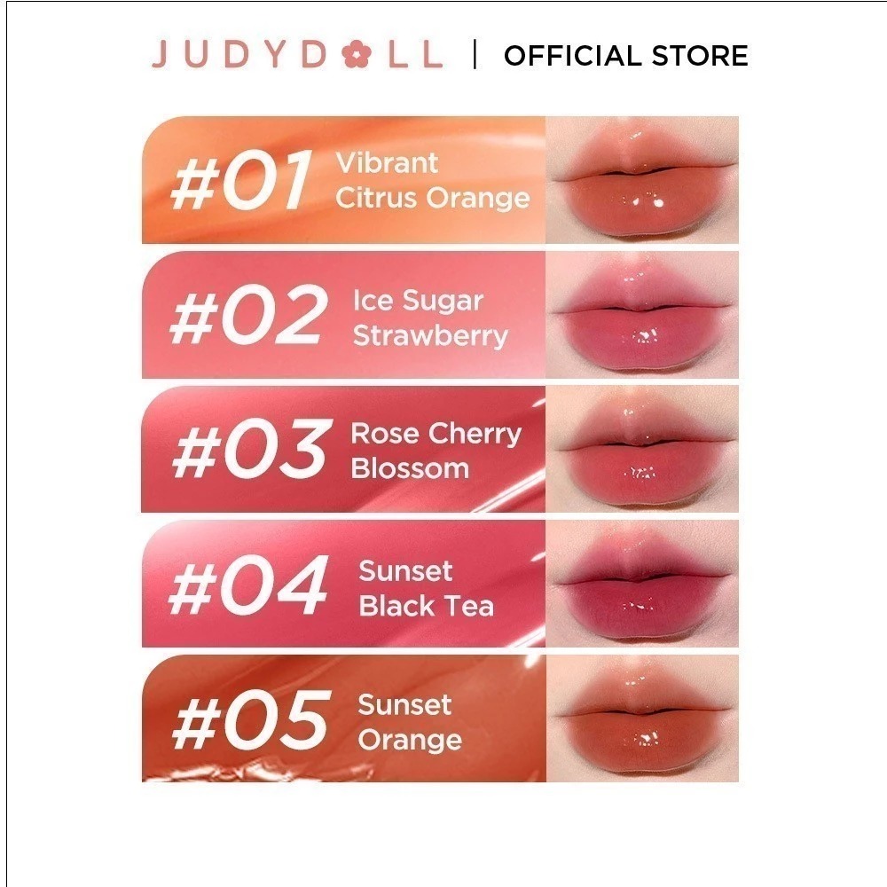 Son Bóng Judydoll Watery Lip Gloss - 02 Hồng Trà Dâu