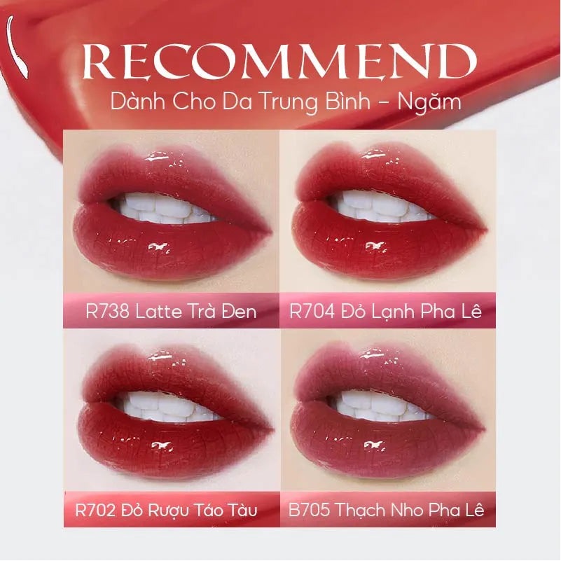 Son Tint Bóng Colorkey Glasting Water Tint #R704