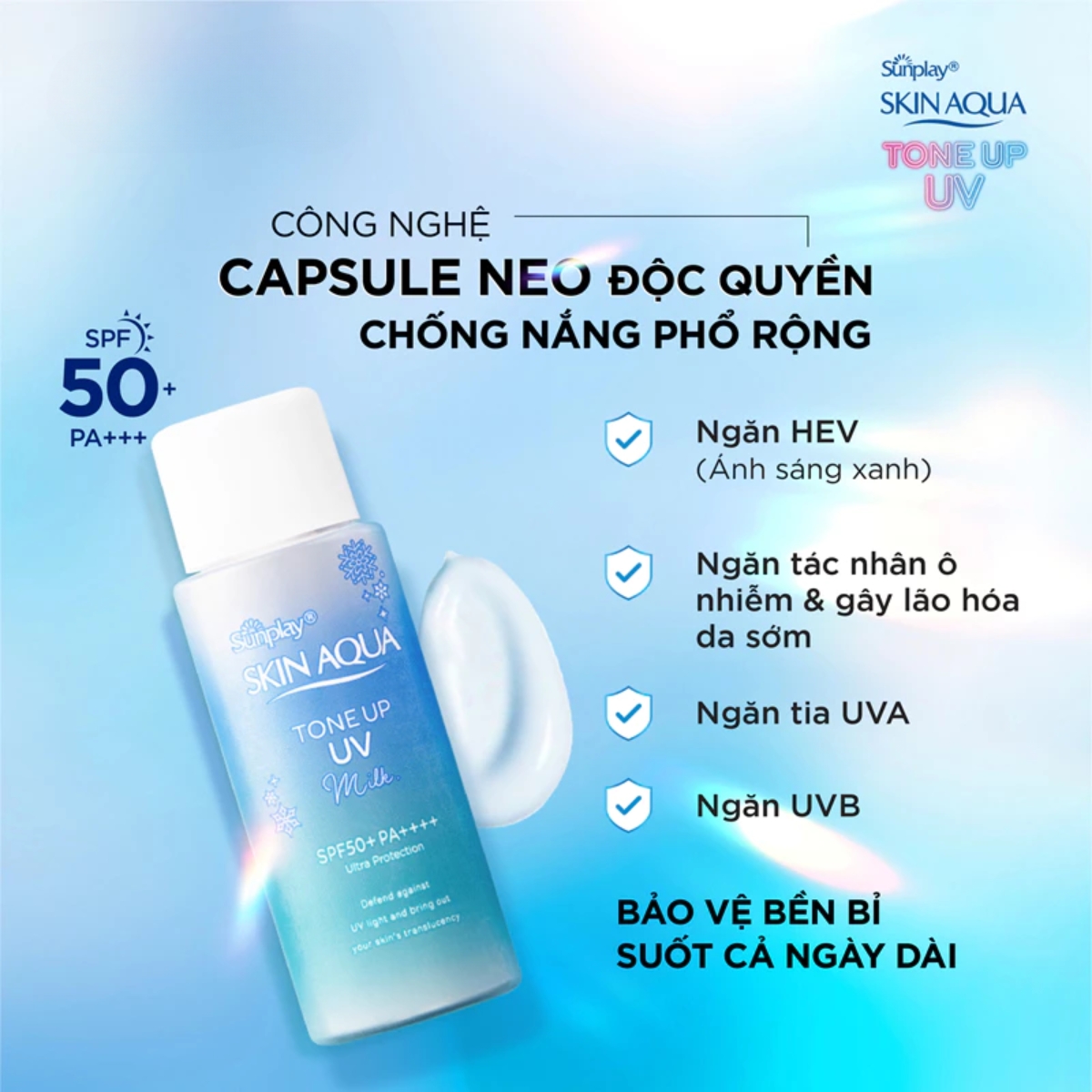 Sữa Chống Nắng Sunplay Skin Aqua Hiệu Chỉnh Màu Da Blue 50g
