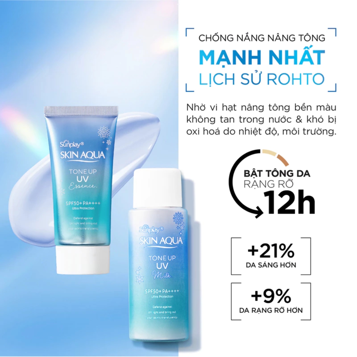 Tinh Chất Chống Nắng Sunplay Skin Aqua Hiệu Chỉnh Màu Da Blue 50g
