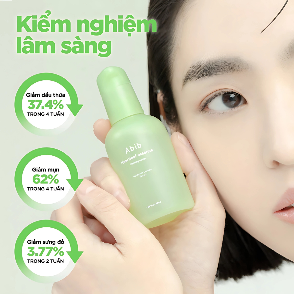 Tinh Chất Abib Chiết Xuất Diếp Cá Làm Dịu Da Heartleaf Essence Calming Pump 50ml