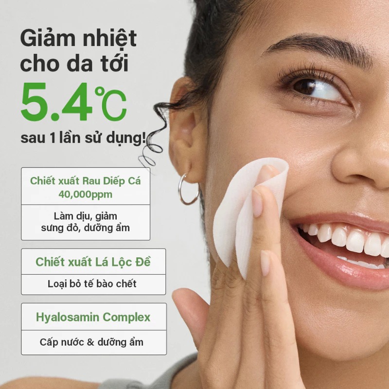 Toner Pad Abib Chiết Xuất Diếp Cá Giúp Làm Dịu & Tẩy Tế Bào Chết Heartleaf Spot Pad Calming Touch 80 Miếng