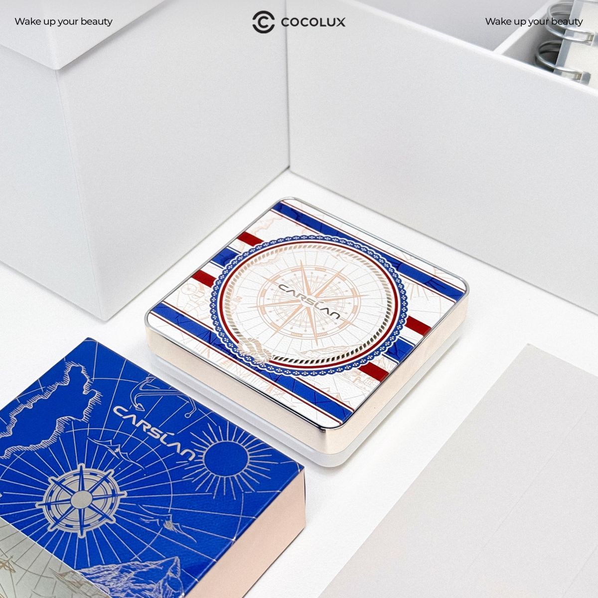 Phấn Phủ Carslan 2.0 Dạng Nén Black Magnet Soft Focus Powder 02 Hồng Có Nhũ