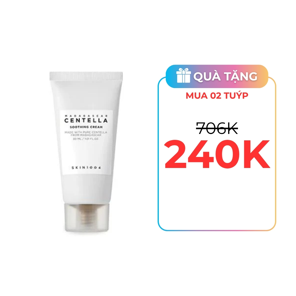 Kem Dưỡng Ẩm Skin1004 Madagascar Centella Soothing Cream 30ml