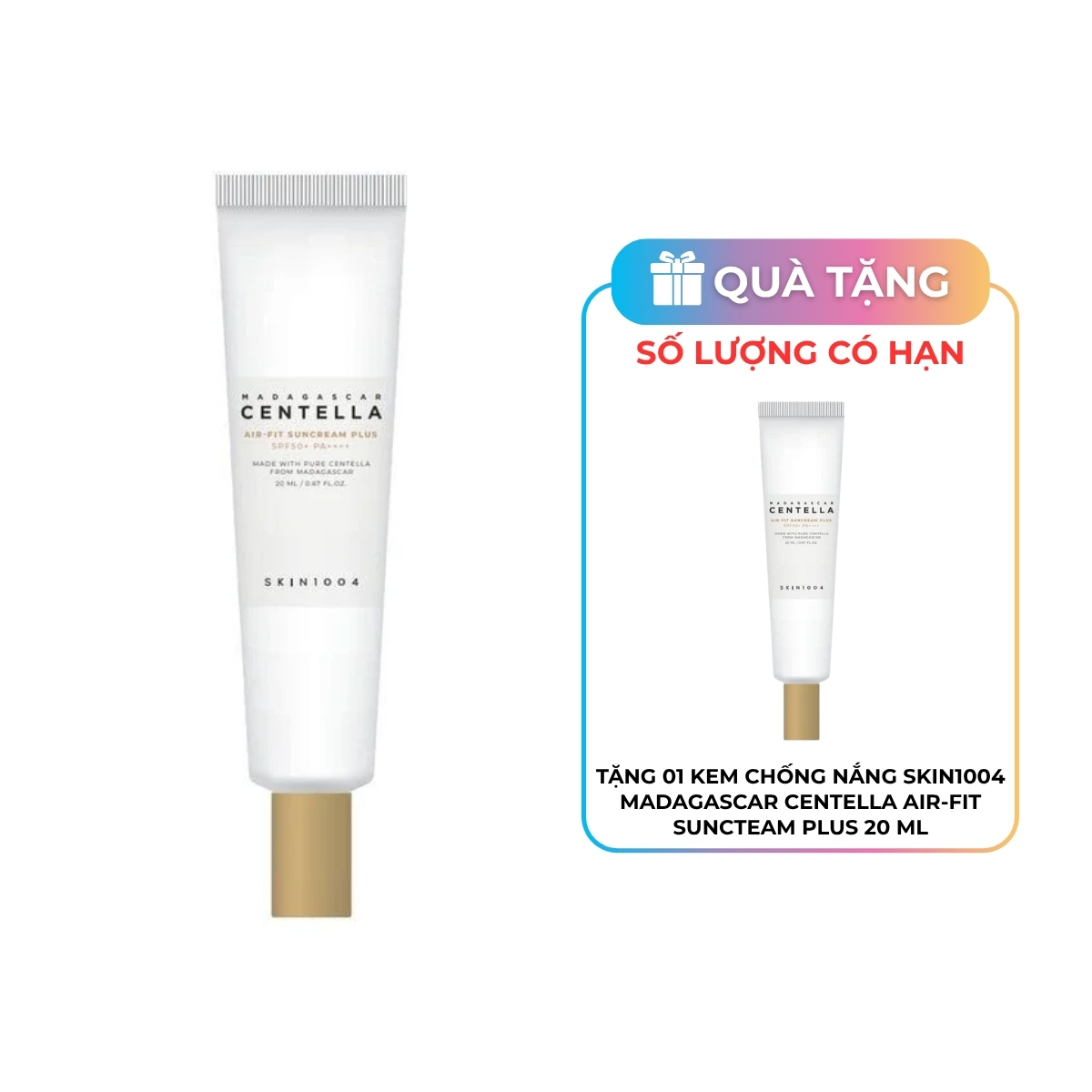 Kem Chống Nắng Skin1004 Madagascar Centella Air-Fit Suncream Plus 20 ml