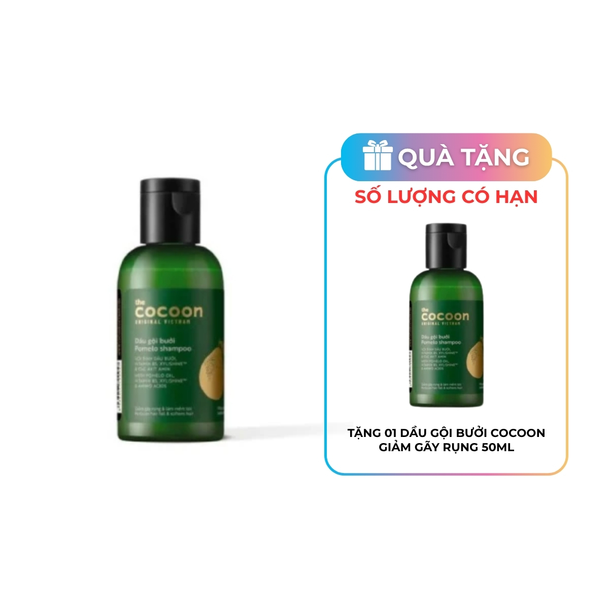 [KM] Dầu Gội Bưởi Cocoon Giảm Gãy Rụng 50ml