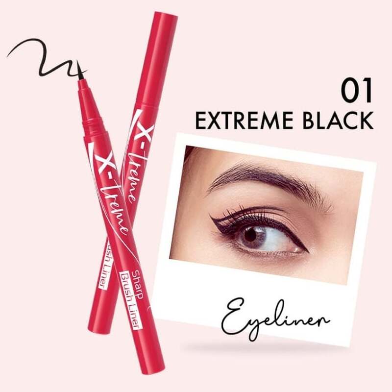 Bút Kẻ Mắt Silkygirl X-Treme Sharp Brush Liner Siêu Mảnh Màu Đen 01 Extreme Black 0.5ml