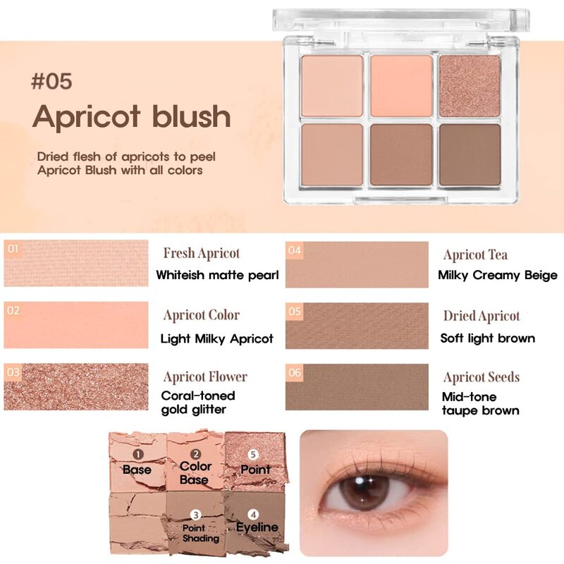 Phấn Mắt Bbia Ready To Wear Eye Palette 05 Apricot Blush 5g