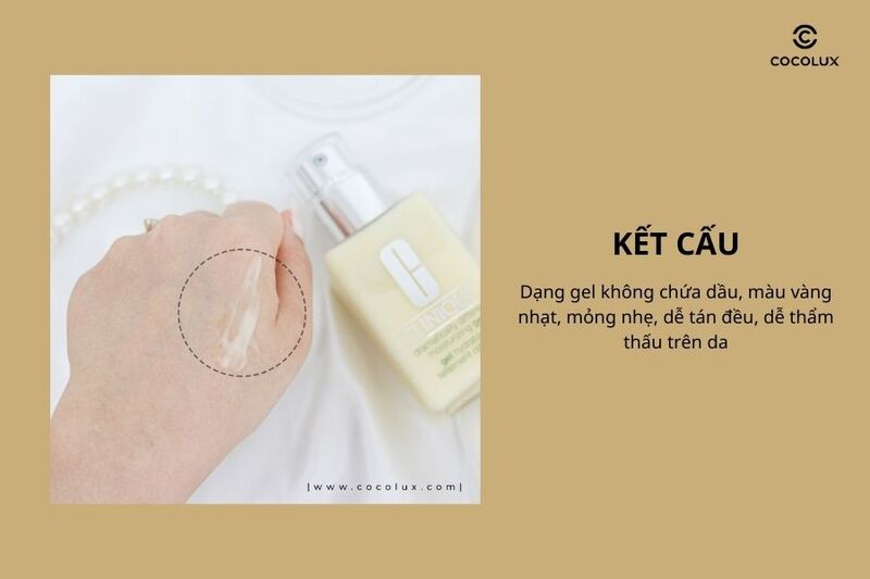 Kết cấu, mùi hương của kem dưỡng Clinique Dramatically Different Moisturizing Gel