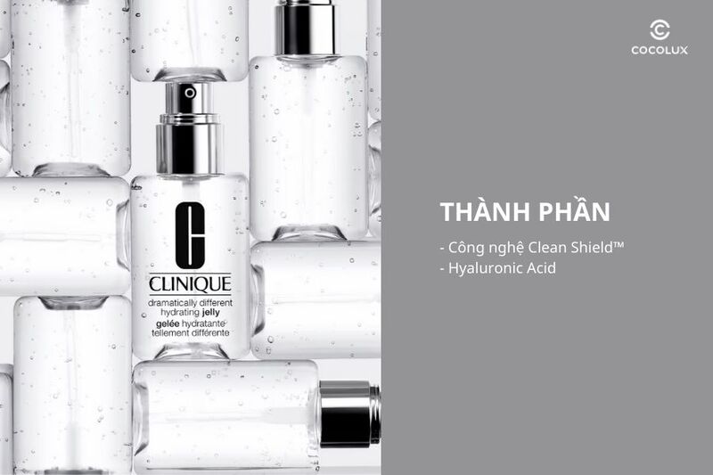 Thành phần của kem dưỡng ẩm Clinique Dramatically Different Moisturizing Gel