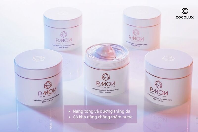 Công dụng của kem dưỡng trắng da body Rmon White Label Dia Whitening Cream