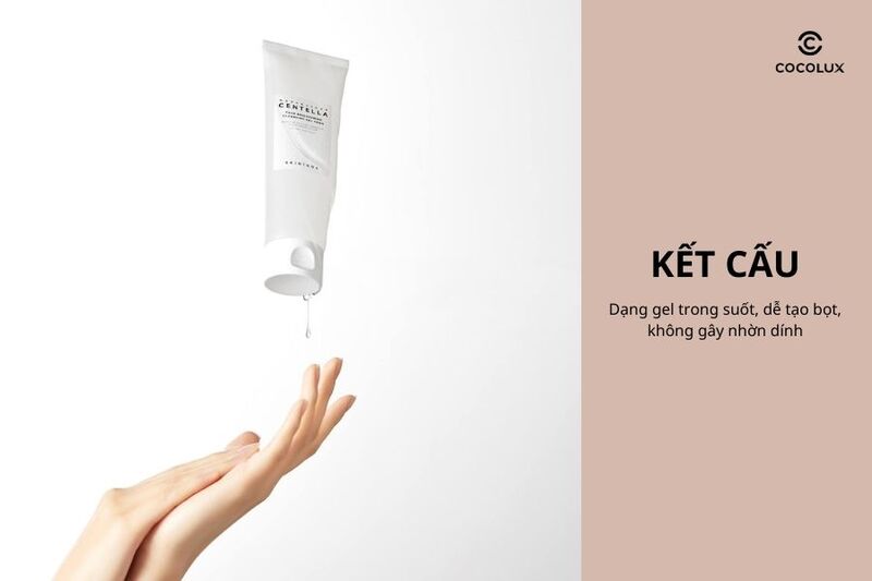 Kết cấu của sữa rửa mặt Skin1004 Madagascar Centella Tone Brightening Cleansing Gel Foam