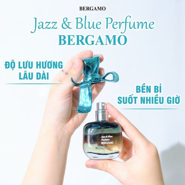 Nước Hoa Bergamo Màu Xanh Ngọc Jazz & Blue Perfume 30ml
