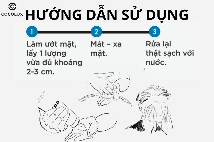 C&aacute;ch sử dụng sữa rửa mặt Uno đ&uacute;ng c&aacute;ch