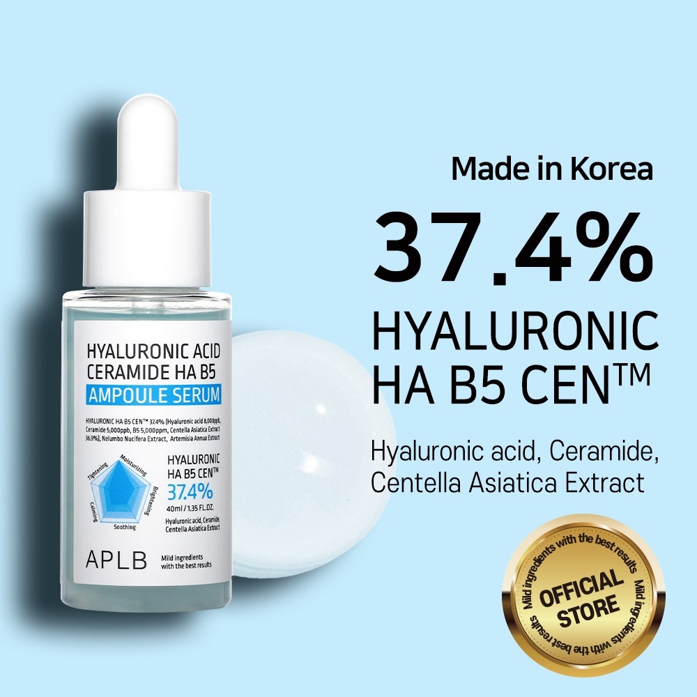 Serum APLB Hyaluronic Acid Ceramide HA B5 Ampoule Dưỡng Ẩm Phục Hồi Da Căng Bóng