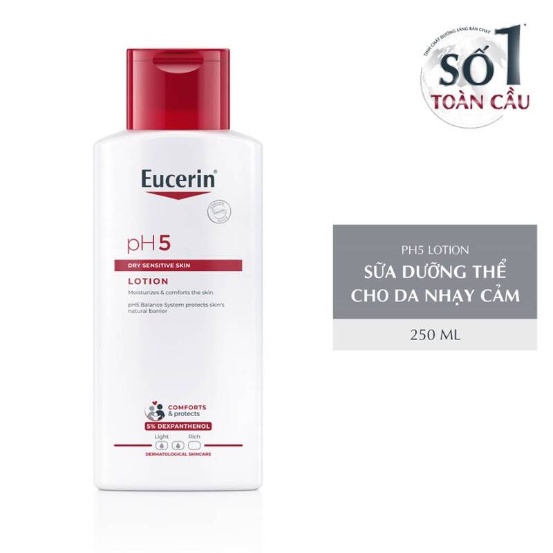 Sữa Dưỡng Thể Eucerin pH5 Lotion Cho Da Nhạy Cảm 250ml