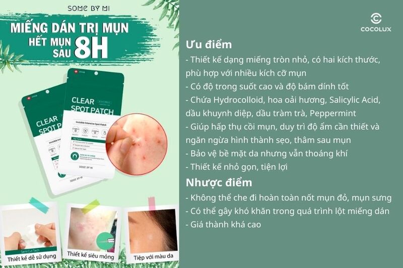 Ưu điểm, nhược điểm của miếng dán mụn Some By Mi