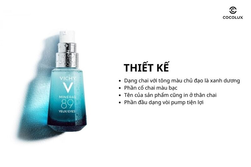 Thiết kế của kem dưỡng mắt Vichy Mineral 89 Eyes