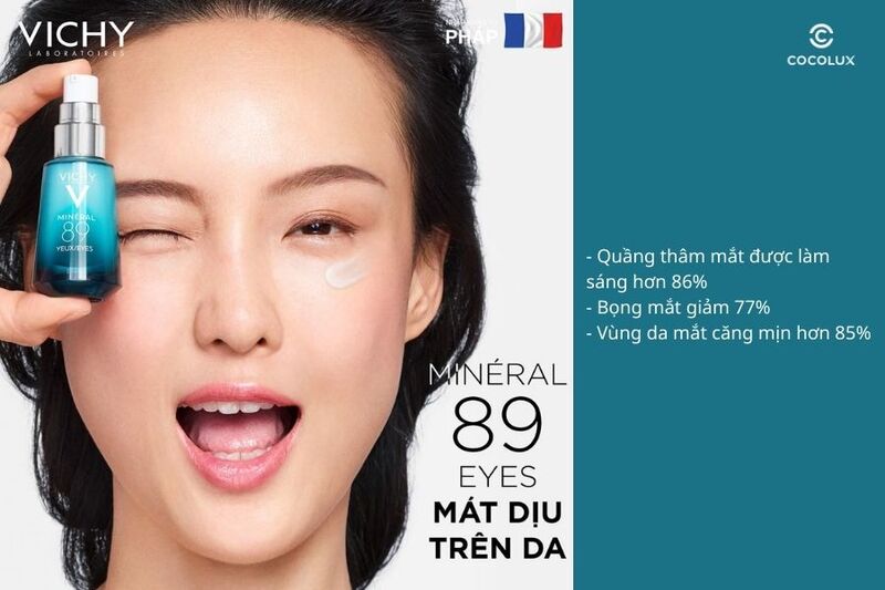 Công dụng của kem dưỡng mắt Vichy Mineral 89 Eyes