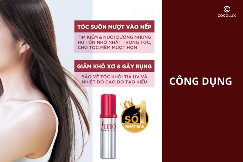 Công dụng của dầu dưỡng tóc cao cấp Fino Shiseido Premium Touch