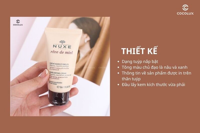 Thiết kế của kem dưỡng da tay Nuxe Reve De Miel Hand and Nail Cream