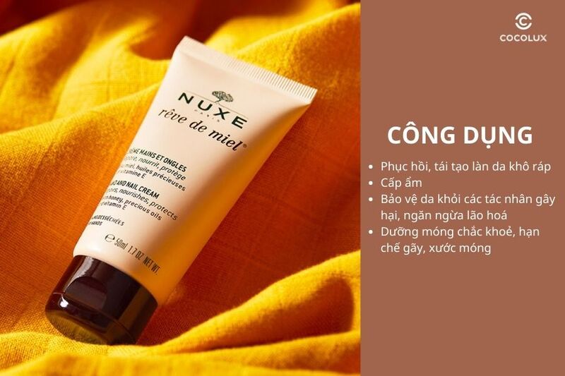 Công dụng của kem dưỡng da tay Nuxe Reve De Miel Hand and Nail Cream