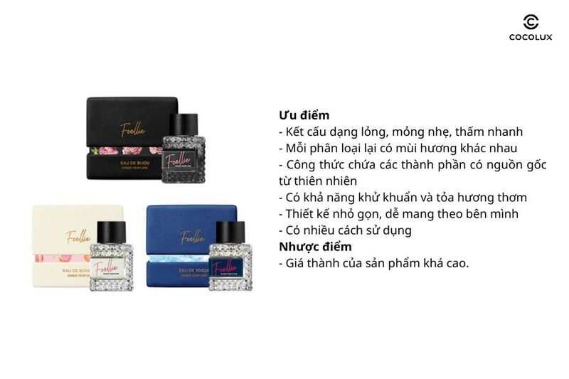 Ưu điểm, nhược điểm của Nước Hoa V&ugrave;ng K&iacute;n Foellie Inner Perfume Full Size 10ml