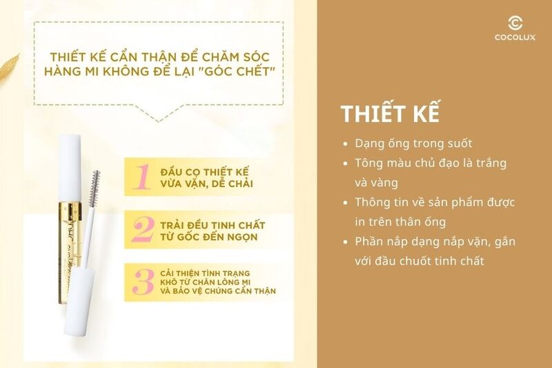 Thiết kế của tinh chất dưỡng mi DHC Eyelash Tonic
