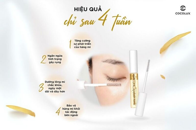 C&ocirc;ng dụng của tinh chất dưỡng mi DHC Eyelash Tonic