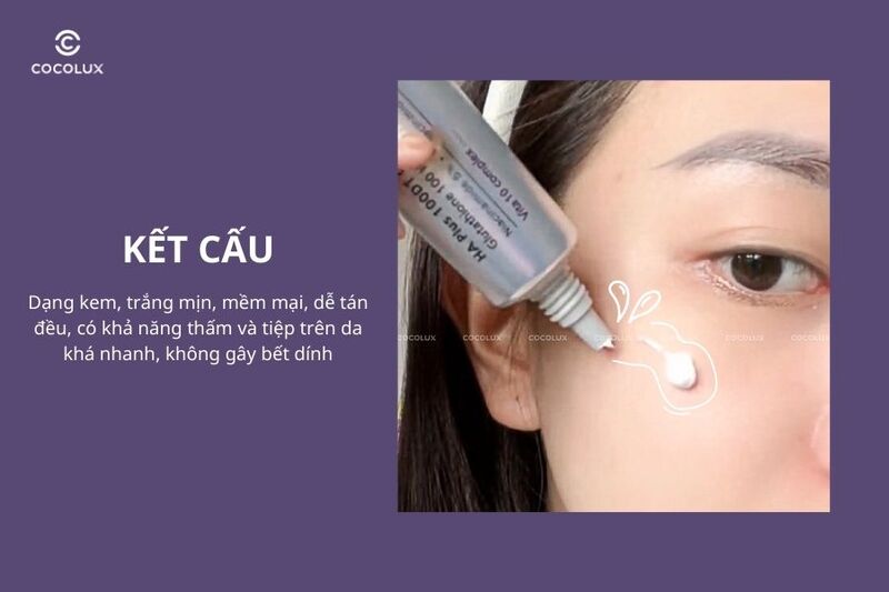 Kết cấu&nbsp;của kem dưỡng&nbsp;Dr.Sunmi&nbsp;Ha Plus 100DT Cream Toning Light