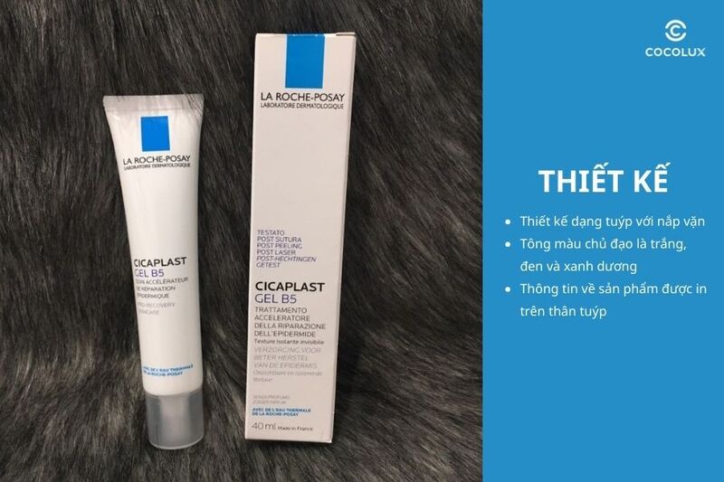 Thiết kế&nbsp;của kem dưỡng La Roche-Posay Cicaplast Gel B5 40ml