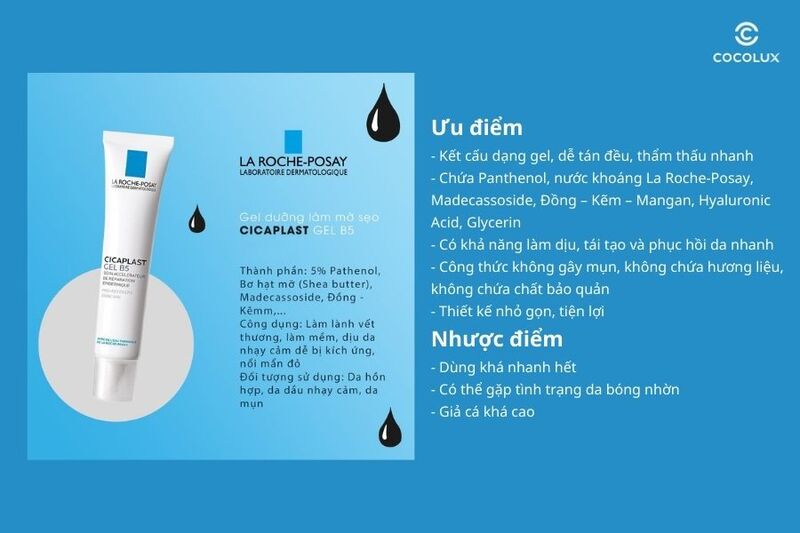 Ưu điểm v&agrave; nhược điểm của kem dưỡng La Roche-Posay Cicaplast Gel B5 40ml