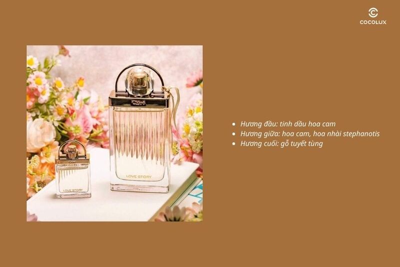 Cấu tr&uacute;c 3 tầng hương thơm của nước hoa Chloe Love Story EDP