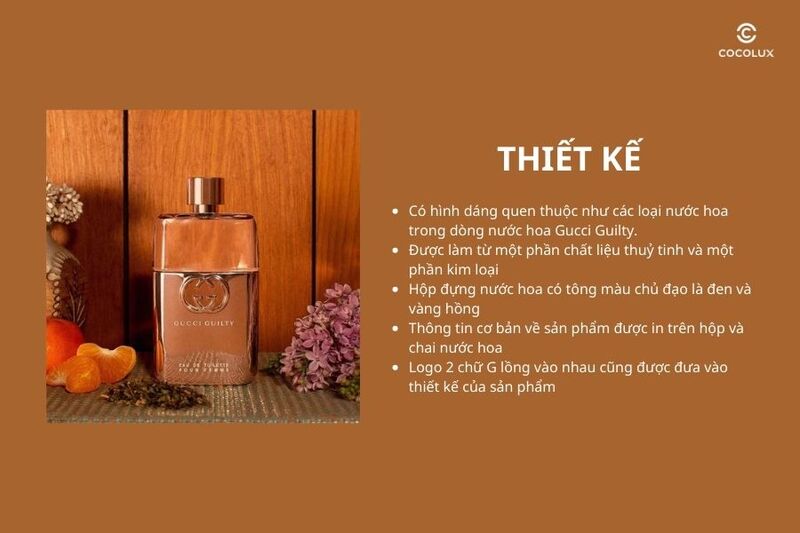 Thiết kế của nước hoa Gucci Guilty Pour Femme EDT