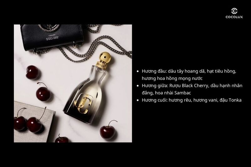Cấu tr&uacute;c 3 tầng hương thơm của nước hoa Jimmy Choo I Want Choo Forever EDP