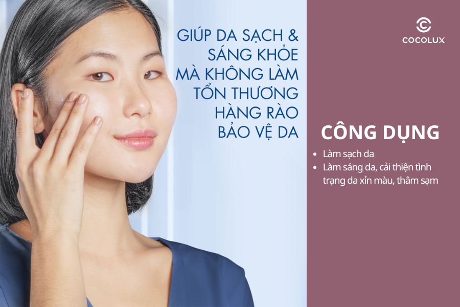 Công dụng của sữa rửa mặt Cetaphil Bright Healthy Radiance Làm Sáng Da 100g