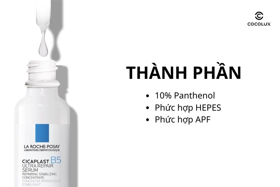 Thành phần chính của tinh chất La Roche-Posay Cicaplast B5 Ultra Repair Serum