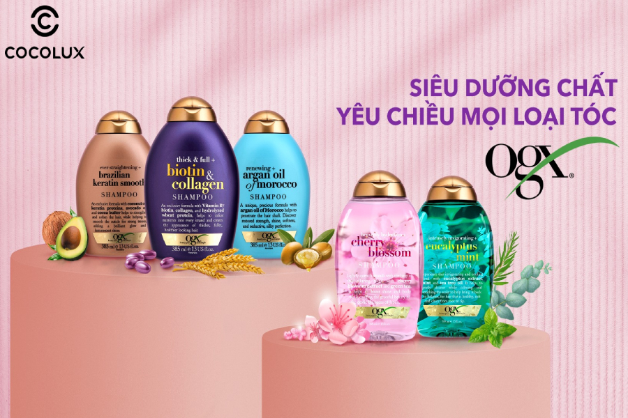 OGX là thương hiệu về các sản phẩm chăm sóc tóc nổi bật 