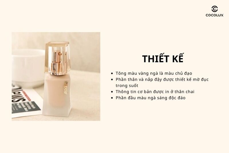 Thiết kế của kem nền Espoir Pro Tailor Be Grow Foundation New Class SPF27 PA++